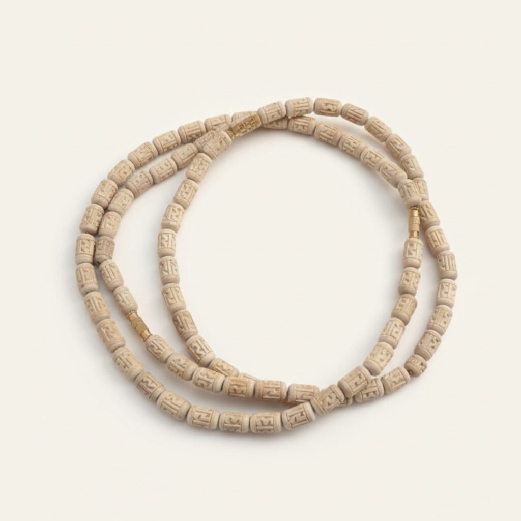 Handmade Radha Naam Beads Pure Tuls Kanthi Mala