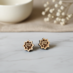 Star Radha Naam Tulsi Earrings - Vrajwasi