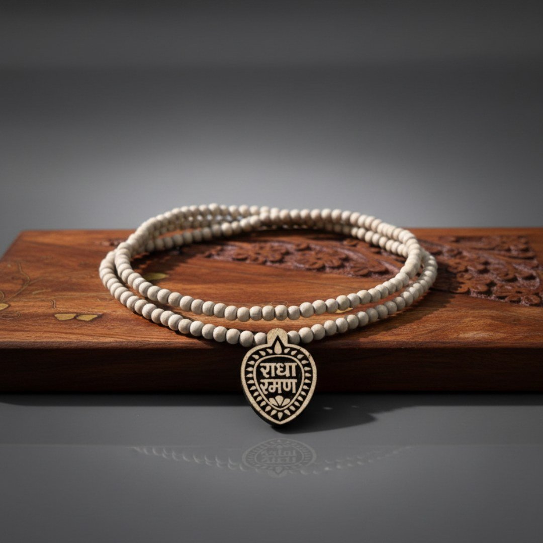 Radha Raman Pure Tulsi Locket Kanthi Mala