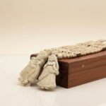 Radhakrishna Handcrafted Tulsi Locket & Tulsi Panch Mala Haar - Vrajwasi