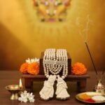 Radhakrishna Handcrafted Tulsi Locket & Tulsi Panch Mala Haar - Vrajwasi