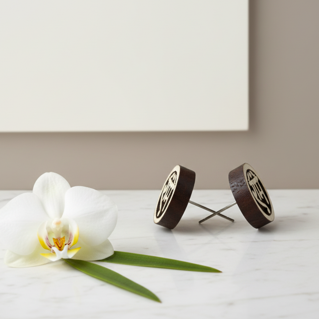 Round Ram Tulsi Earrings -vrajwasi.in