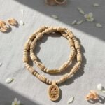 Shri Radha Krishna Tulsi Locket with Radha Naam Beads & Small Beads Kanthi Mala