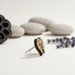 Peacock Radha Naam Tulsi Earrings