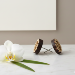 Flower Ram Sita Pure Tulsi Earrings - vrajwasi.in