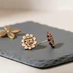 Flower Ram Pure Tulsi Earrings - vrajwasi.in