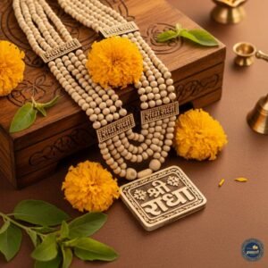 Pure Tulsi Panch Mala & Shri Radha Engraved Tulsi Locket