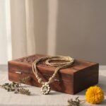 Shri Radha Tulsi Locket and 3 Layers Barik Tulsi Kanthi Mala