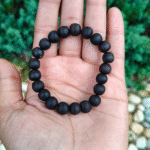 Black Round Beads Pure Tulsi Bracelets