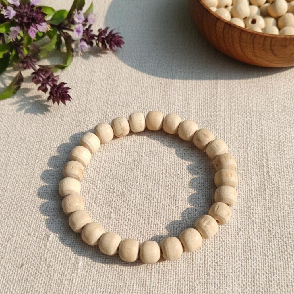 Plain Round Beads Tulsi Bracelet