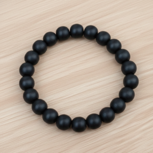 Black Round Beads Pure Tulsi Bracelets