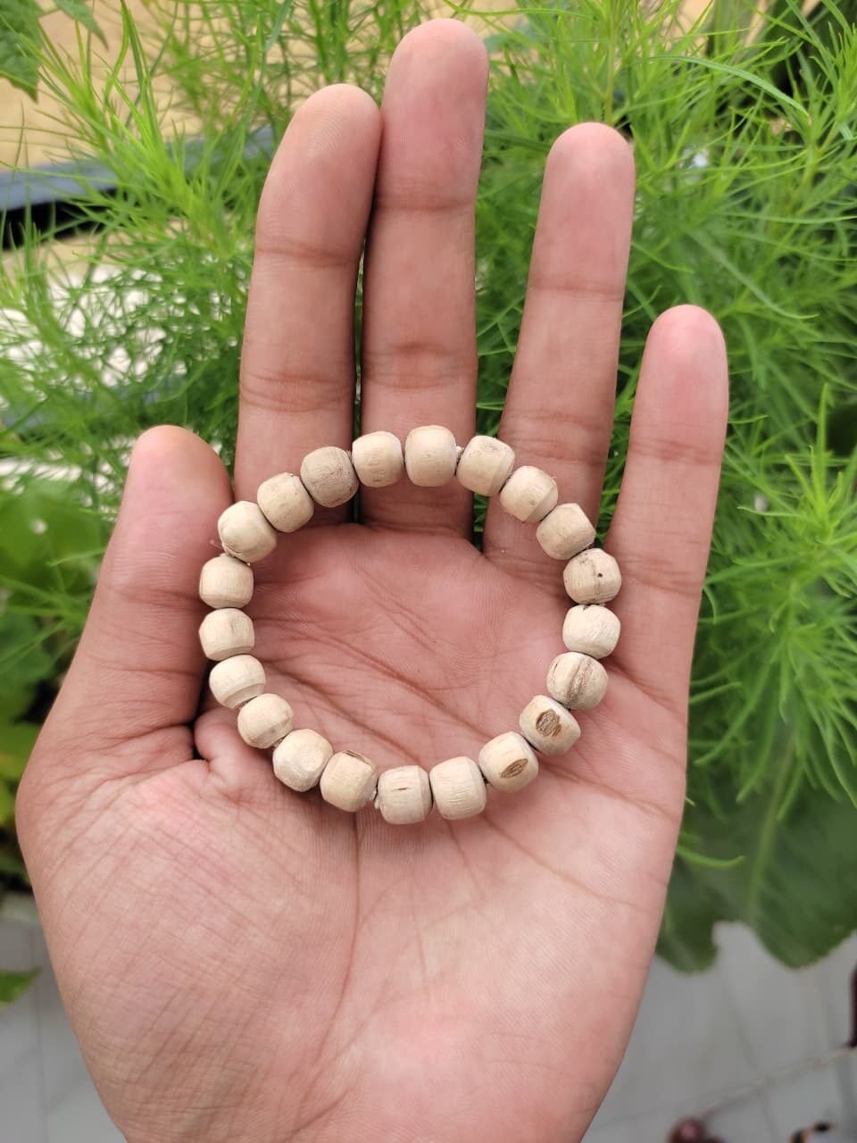Plain Round Beads Tulsi Bracelet