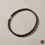 Black Small Lines Beads Single Round Pure Tulsi Kanthi Mala | Original Black Tulsi Mala for Japa & Daily Wear