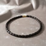 Black Long Beads Single Round Pure Tulsi Kanthi Mala | Original Black Tulsi Mala for Japa & Daily Wear