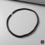 Black Small Lines Beads Single Round Pure Tulsi Kanthi Mala | Original Black Tulsi Mala for Japa & Daily Wear
