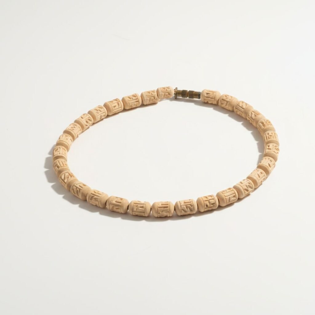 Radha Naam Beads Pure Tulsi Kanthi Mala | Original Tulsi Mala with Radha Naam for Bhakti & Daily Wear