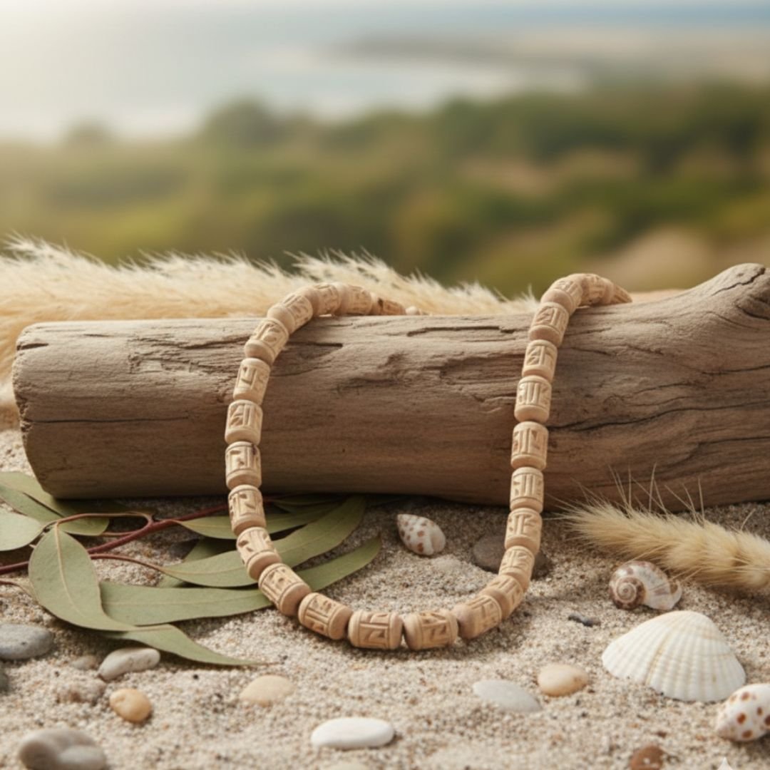 Radha Naam Beads Pure Tulsi Kanthi Mala | Original Tulsi Mala with Radha Naam for Bhakti & Daily Wear