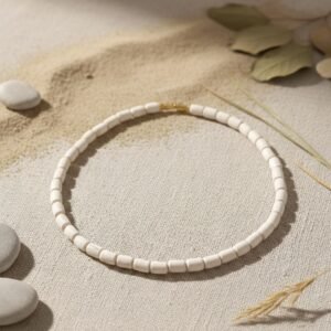 Long Beads Single Round Tulsi Kanthi Mala | Original Tulsi Mala for Japa, Bhakti & Spiritual Wear