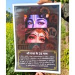 Shri Radha Rani 28 Naam Wall Poster - vrajwasi.in