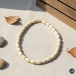 Long Beads Lined Single Round Pure Tulsi Kanthi Mala | Original Tulsi Mala for Japa, Meditation & Daily Wear