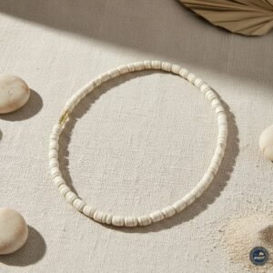 Lined Beads Single Round Pure Tulsi Kanthi Mala | Original Tulsi Mala for Japa, Meditation & Daily Wear