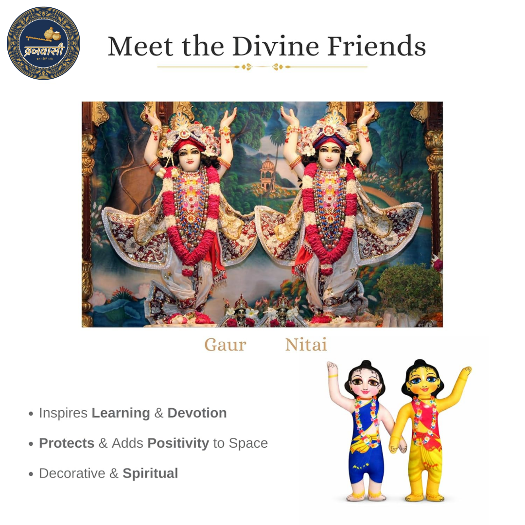 Gaur Nitai Miniature Doll Set