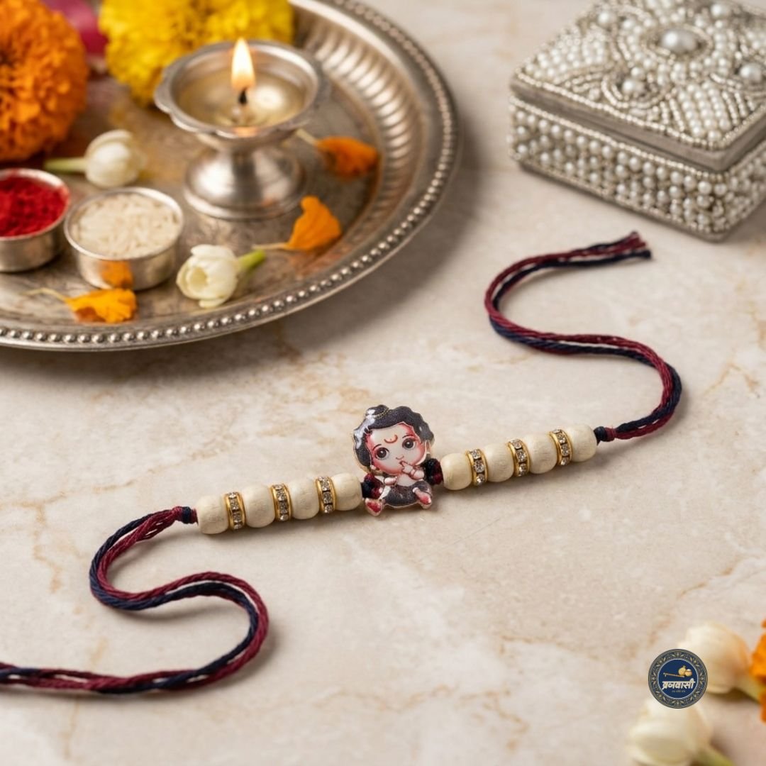 Tulsi Hanuman Kids Rakhi | Sudh Tulsi Rakhi for Brother | Spiritual Raksha Bandhan Rakhi