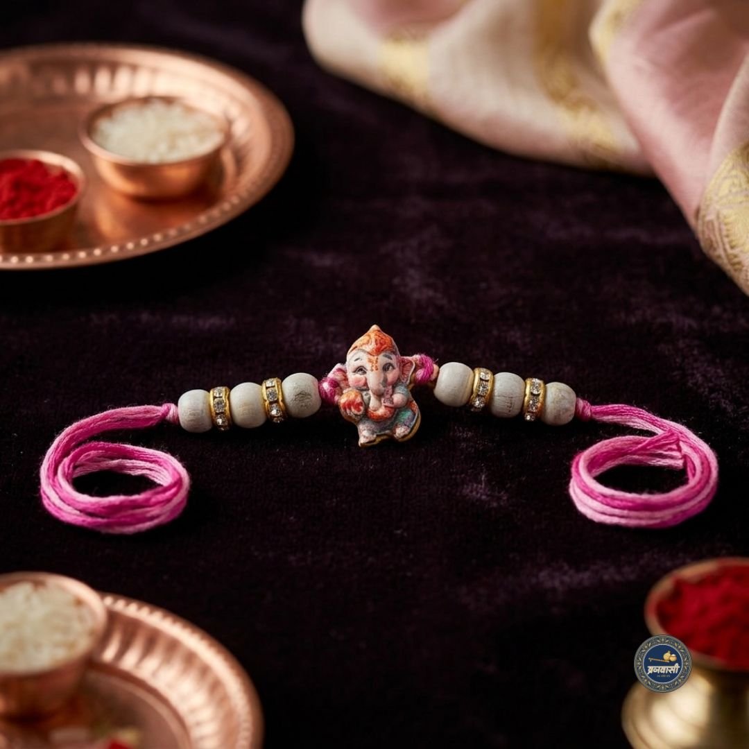 Tulsi Ganesh Kids Rakhi | Sudh Tulsi Rakhi for Brother