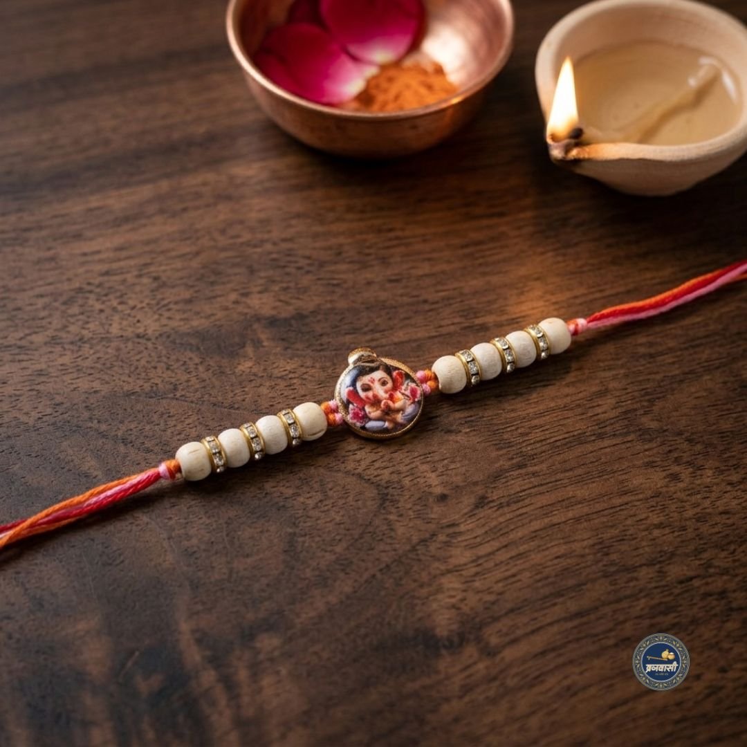 Tulsi Ganesh Kids Rakhi | Sudh Tulsi Rakhi for Brother