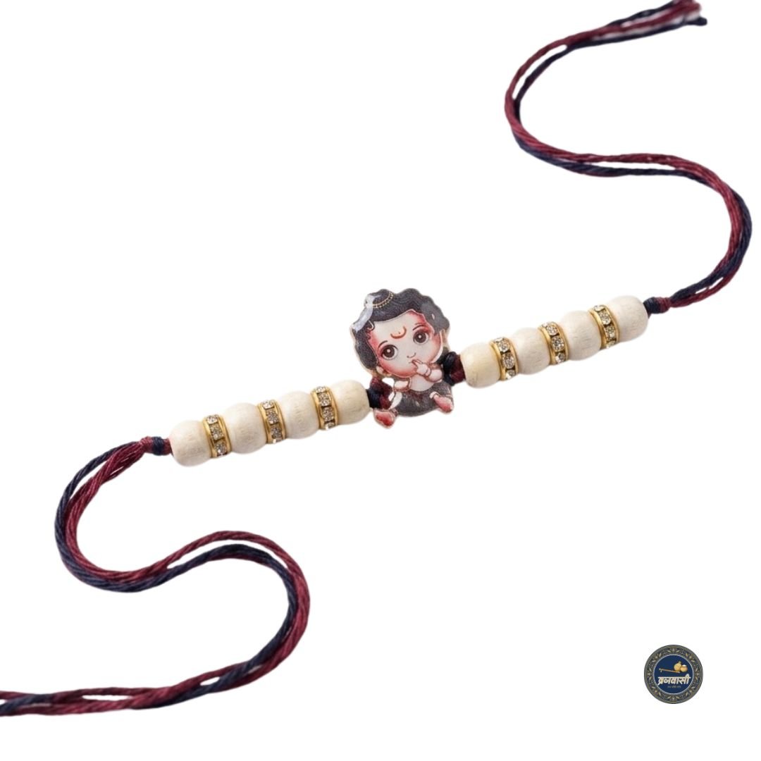 Tulsi Hanuman Kids Rakhi | Sudh Tulsi Rakhi for Brother | Spiritual Raksha Bandhan Rakhi