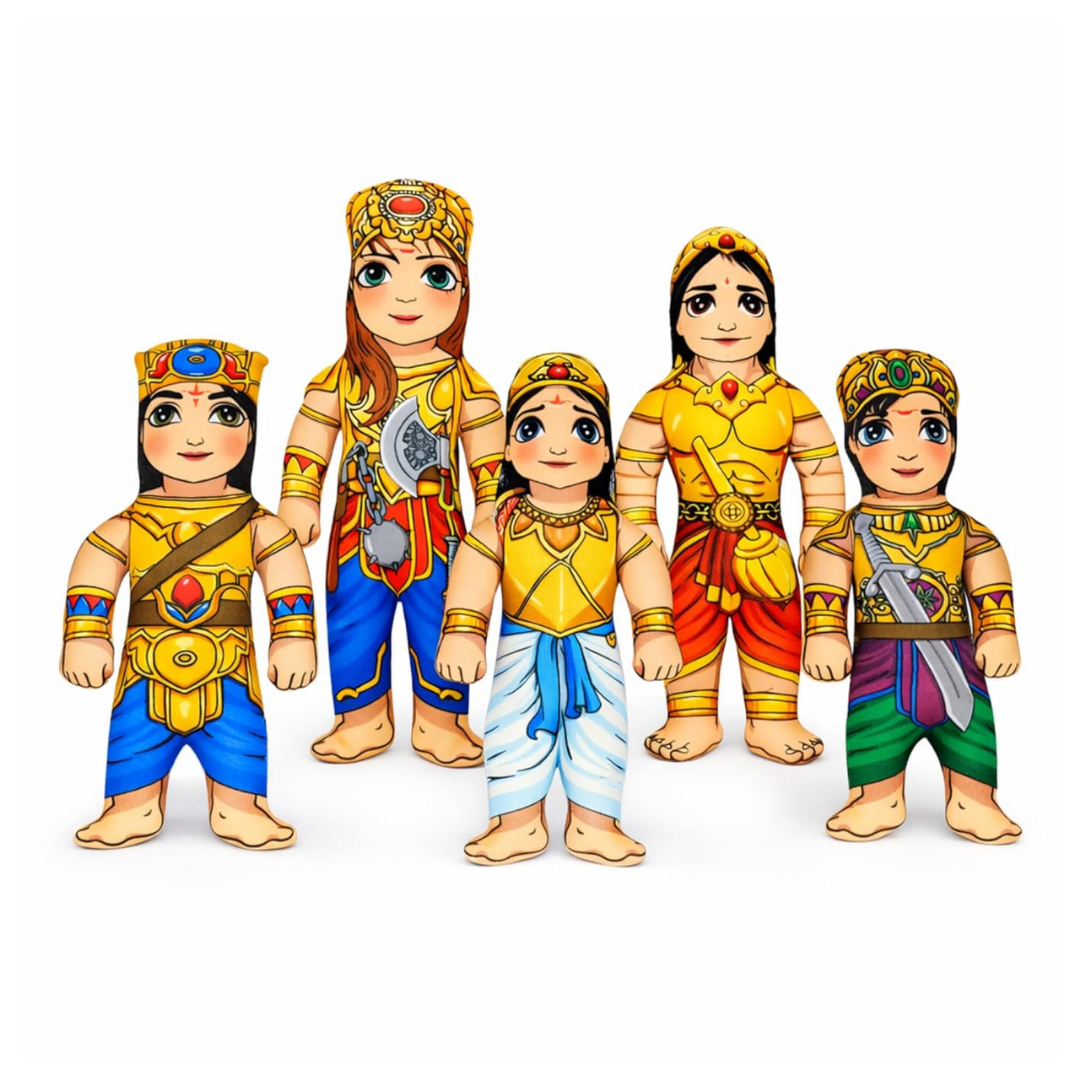 Panch Pandav Miniature Doll Set
