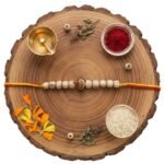 Radha Krishna Bead Tulsi Rakhi