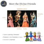 Radha Krishna Lalita Vishakha Doll Set
