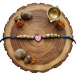 Pink Heart Evil Eye Tulsi Rakhi