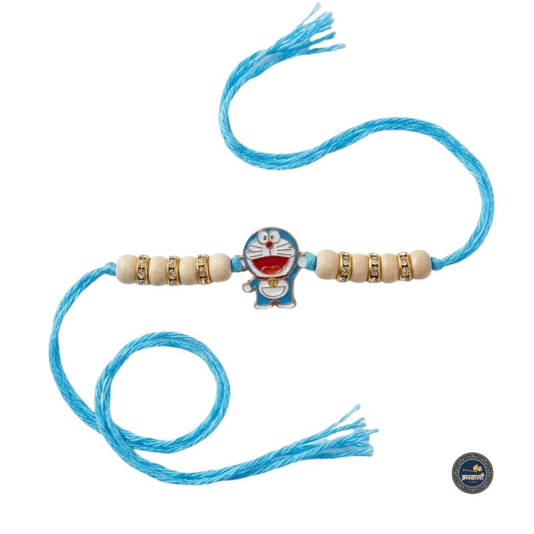Tulsi Doremon Kids Rakhi | Sudh Tulsi Rakhi for Brother | Spiritual Raksha Bandhan Rakhi