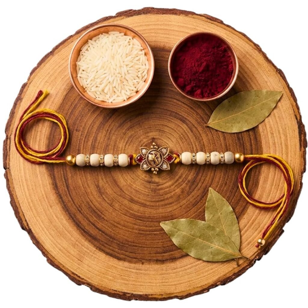 Golden Om Tulsi Rakhi