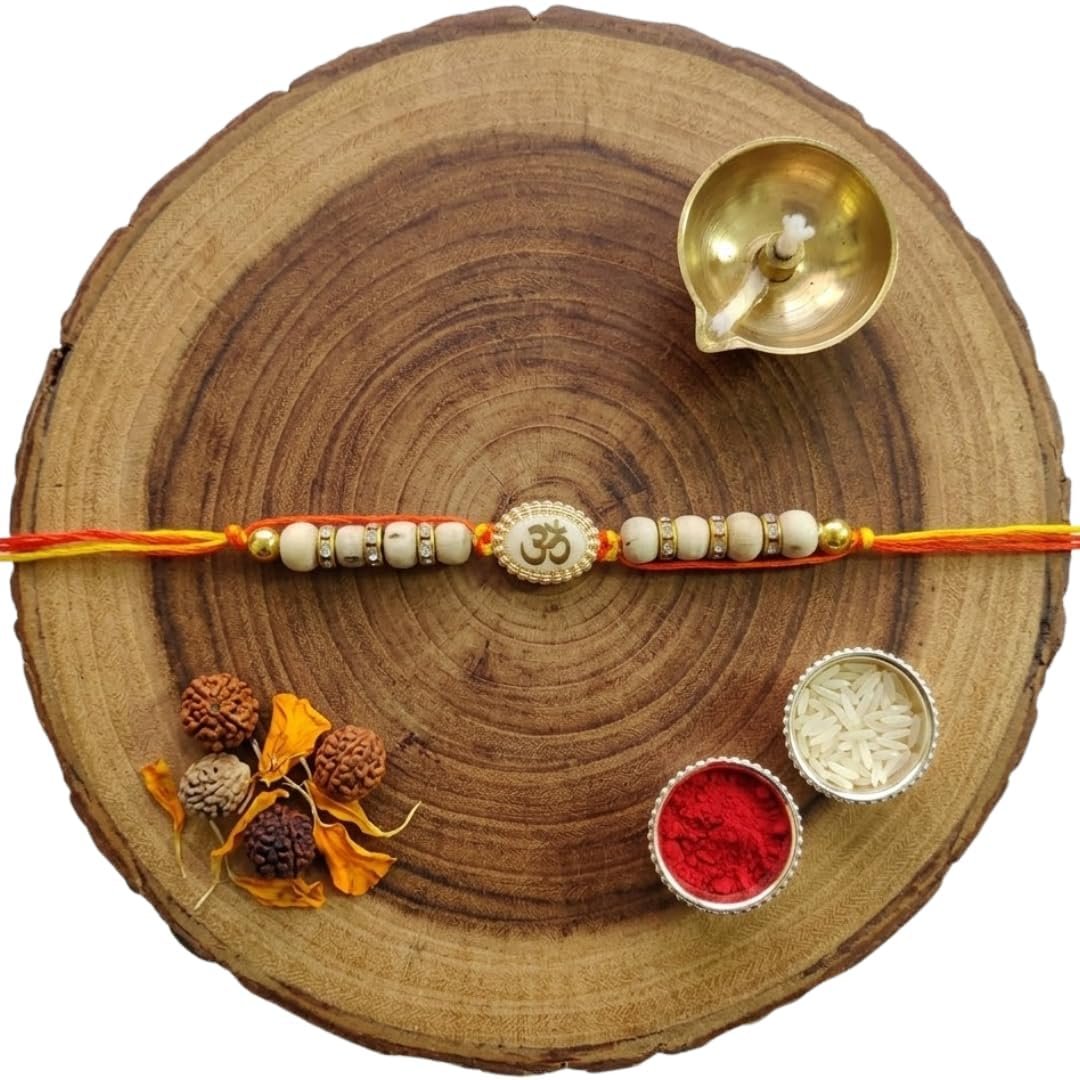 Om Stylish Tulsi Rakhi