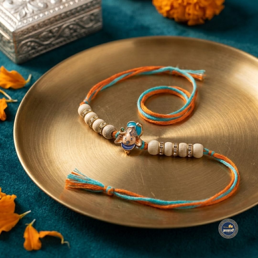 Tulsi Ganesh Kids Rakhi | Sudh Tulsi Rakhi for Brother