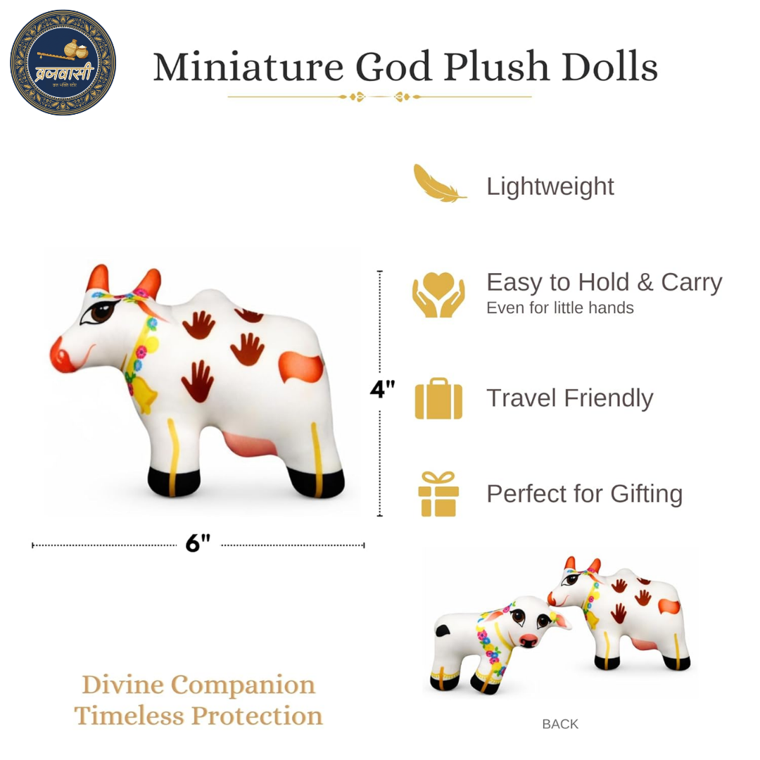 Cow Calf Miniature Doll Set