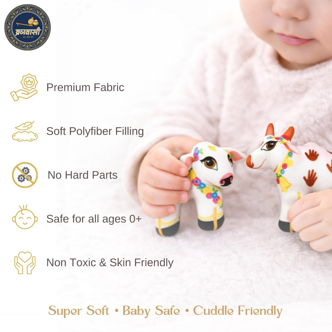 Cow Calf Miniature Doll Set