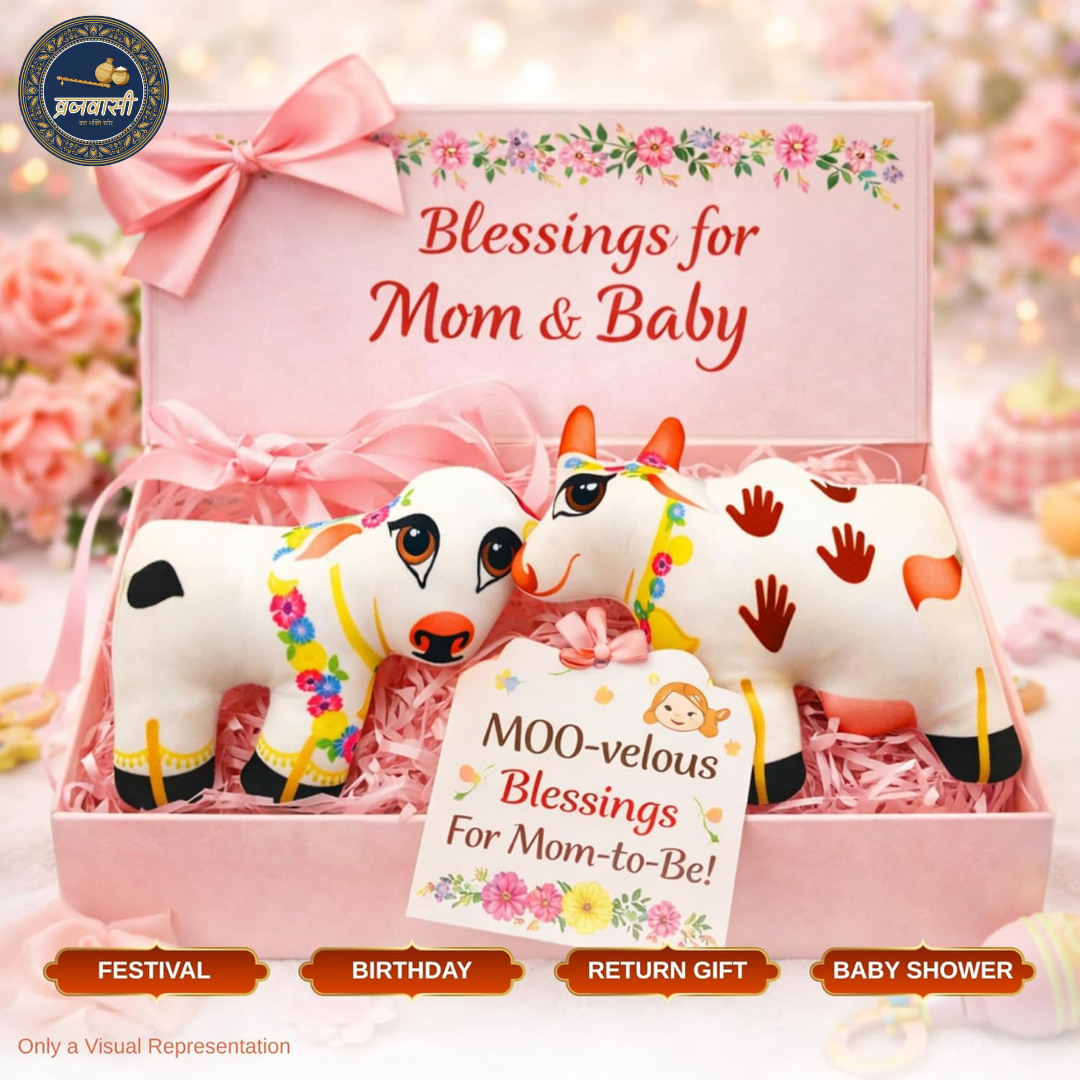 Cow Calf Miniature Doll Set