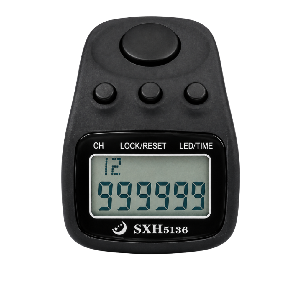 naam japa counter;digital chanting counter;jap mala counter;mantra counter;naam smaran counter;digital mala counter;mantra jap counter;meditation counter;prayer counter;ram naam counter;krishna naam counter;radha naam counter;hare krishna counter;mahamantra counter;jaap counter;jap counter;finger tally counter;wearable tally counter;1 crore counter;12 channel counter;silent button counter;digital tally counter;spiritual counter;pooja accessory;temple accessory;chanting device