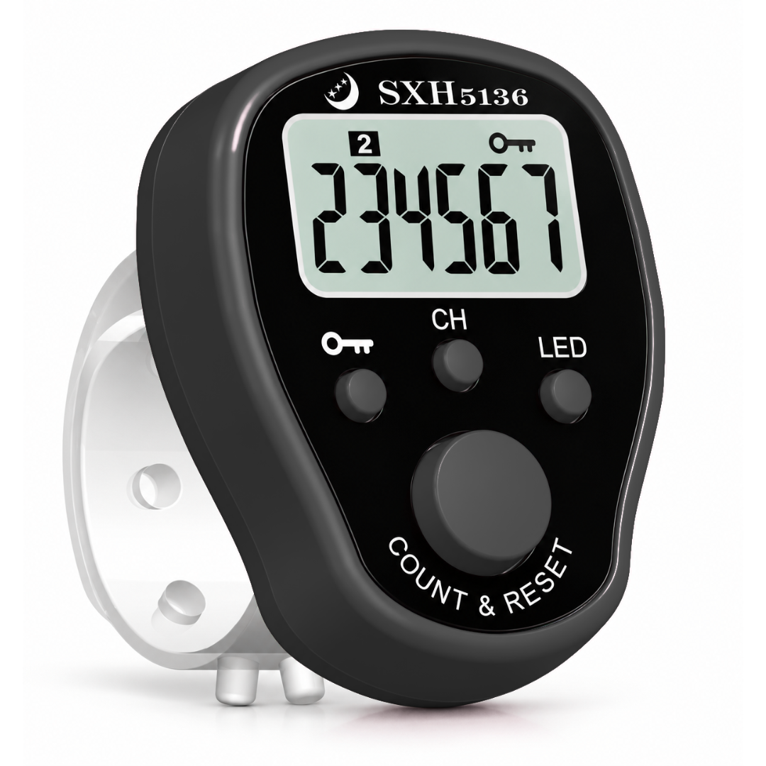 50 Lakh Naam Japa Digital Finger Counter with LED, Lock & Unlock Feature