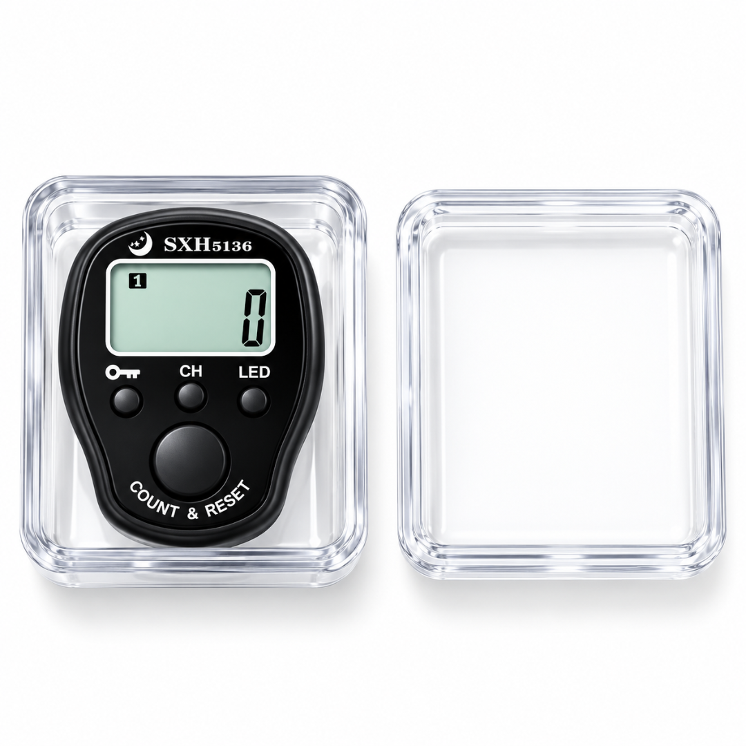 50 Lakh Naam Japa Digital Finger Counter with LED, Lock & Unlock Feature