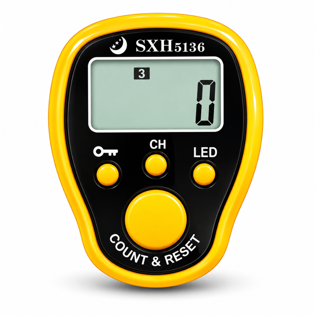 50 Lakh Naam Japa Digital Finger Counter with LED, Lock & Unlock Feature
