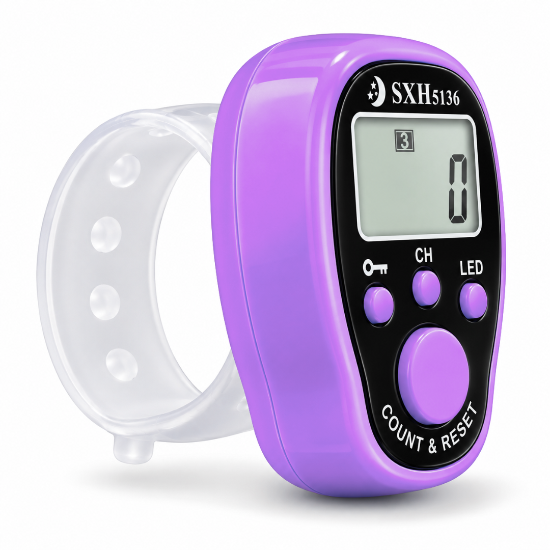 50 Lakh Naam Japa Digital Finger Counter with LED, Lock & Unlock Feature