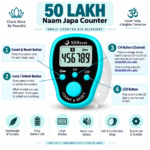 50 Lakh Naam Japa Digital Finger Counter with LED, Lock & Unlock Feature